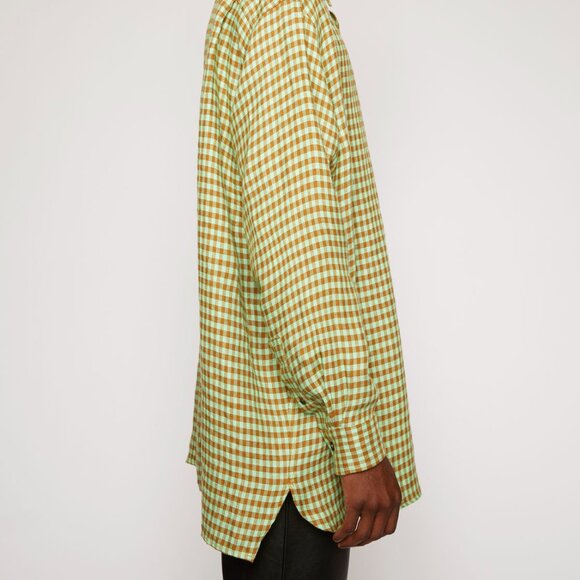 BNWT SS20 ACNE STUDIOS CHECKED LINEN SHIRT 50 & 52 - Picture 13 of 13